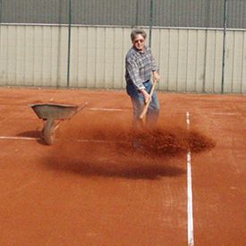 Tennisplatzbau